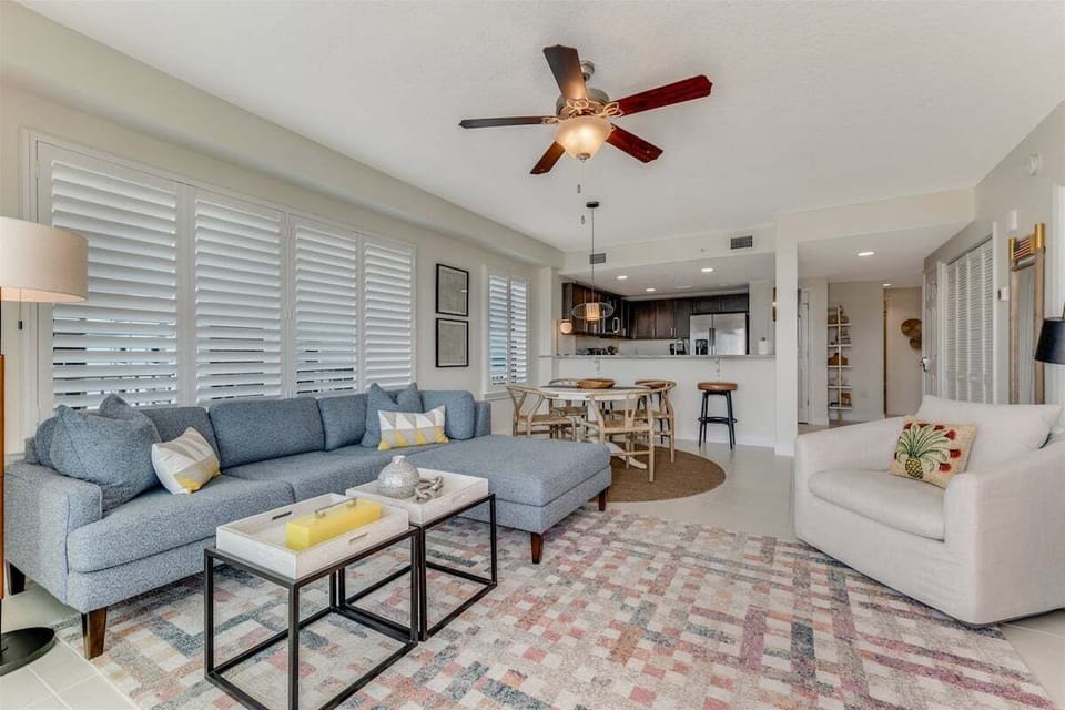 Fulling living room and dining room