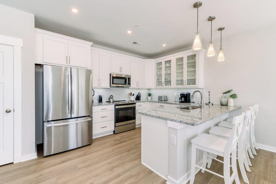 Kitchen Area with Bar Seating