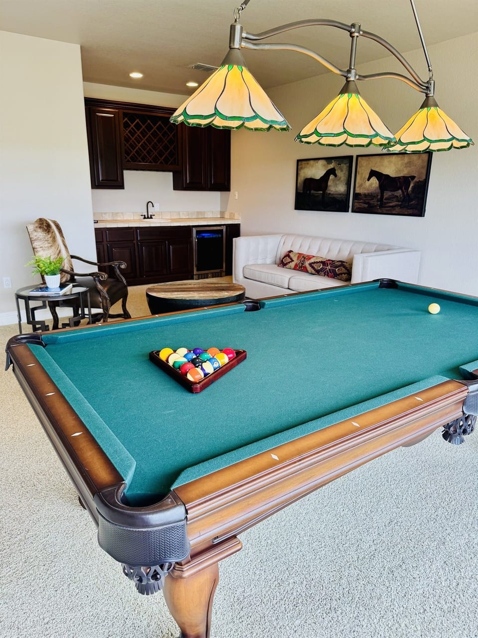 Upstairs Pool Room with TV