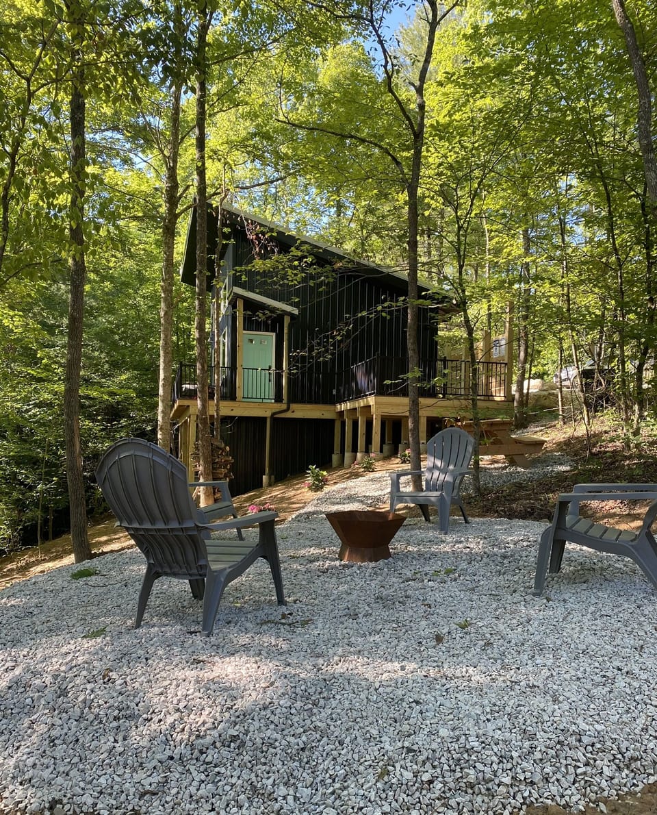 View Of The House From The Firepit Area