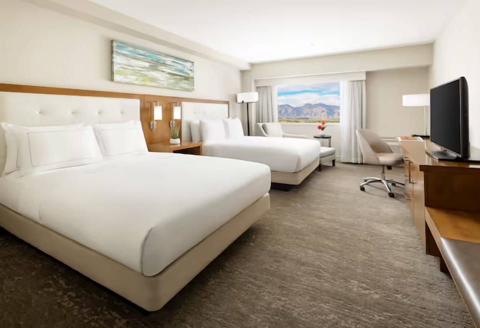 Wake up to sweeping views from a spacious double-bed retreat.