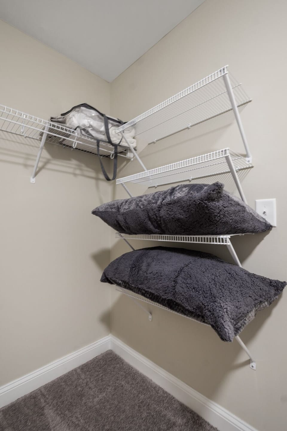 Extra pillows and blankets available for a comfortable and cozy stay.