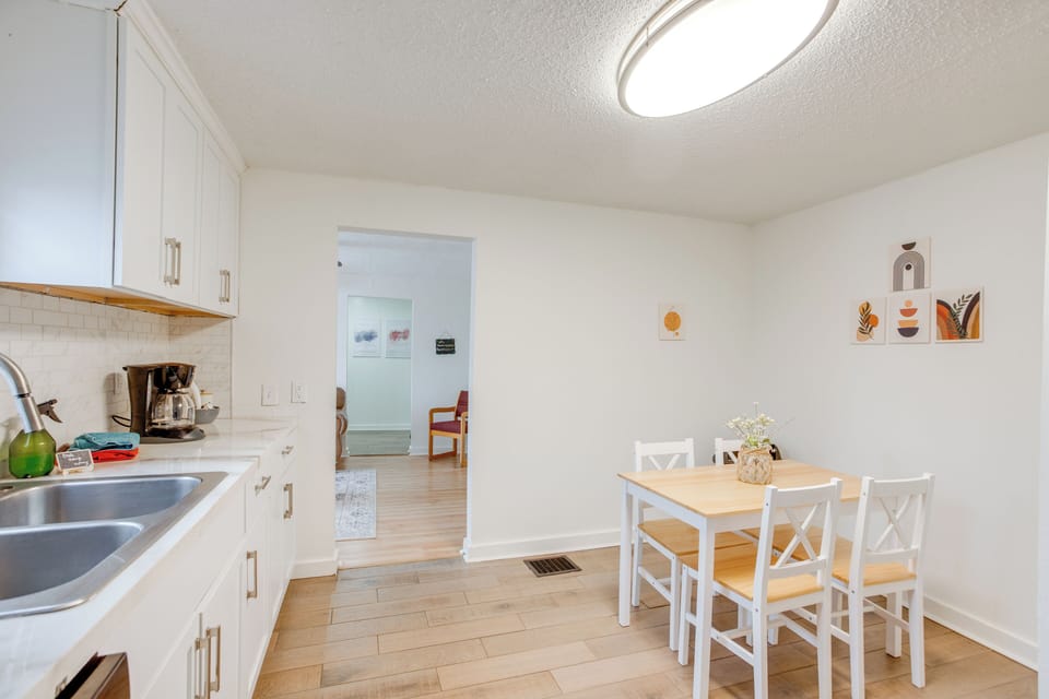 Dining Area | Dishware & Flatware | Central Heat | Window A/C Units