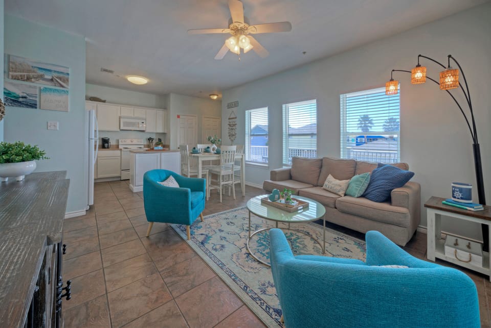 Thoughtfully curated space adorned with chic, coastal-inspired décor. (Over Board)