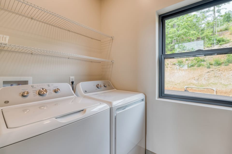 In-home washer and dryer.