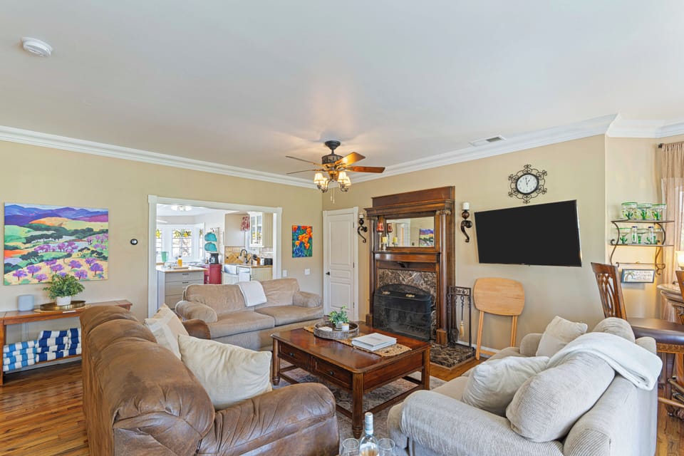 Living room in the main house.