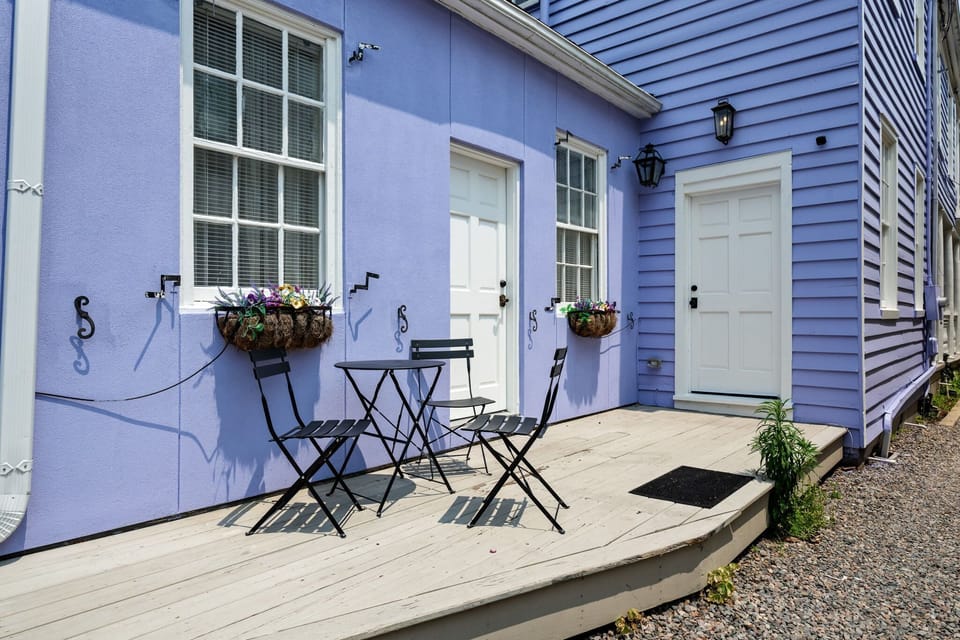 Private outdoor nook perfect for morning coffee or evening wine.