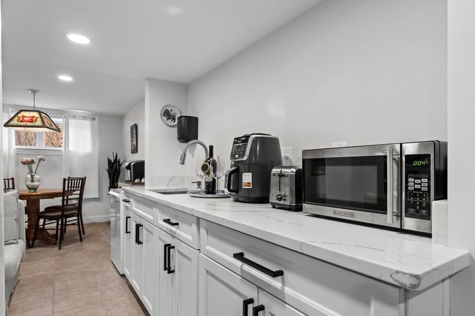 kitchen ready for home-cooked meals or quick bites during your stay.