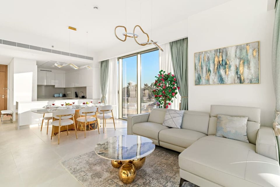 Living Room: Sun-drenched space with chic decor, perfect for relaxation or entertaining!