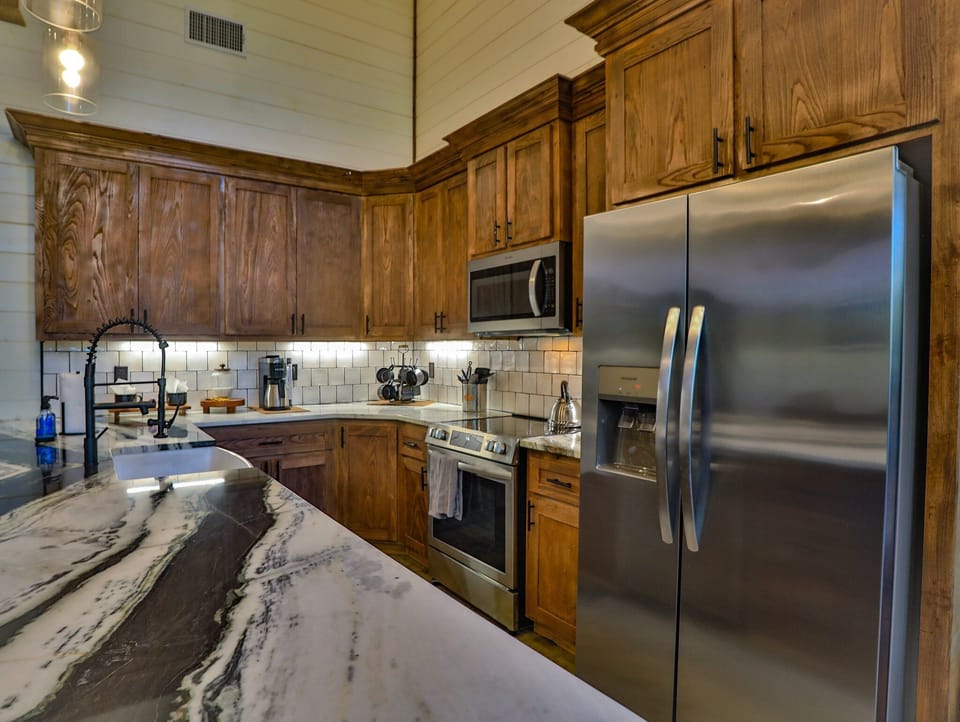 Fully stocked kitchen