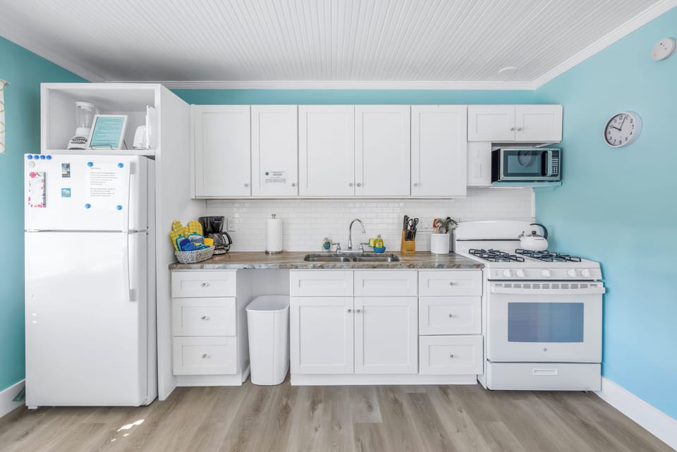 Whip up your favorite meals with ease in this well-appointed kitchen.