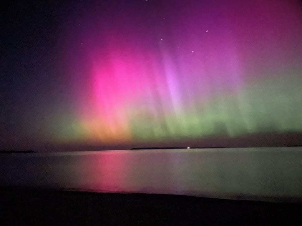 Northern lights at our beach 
