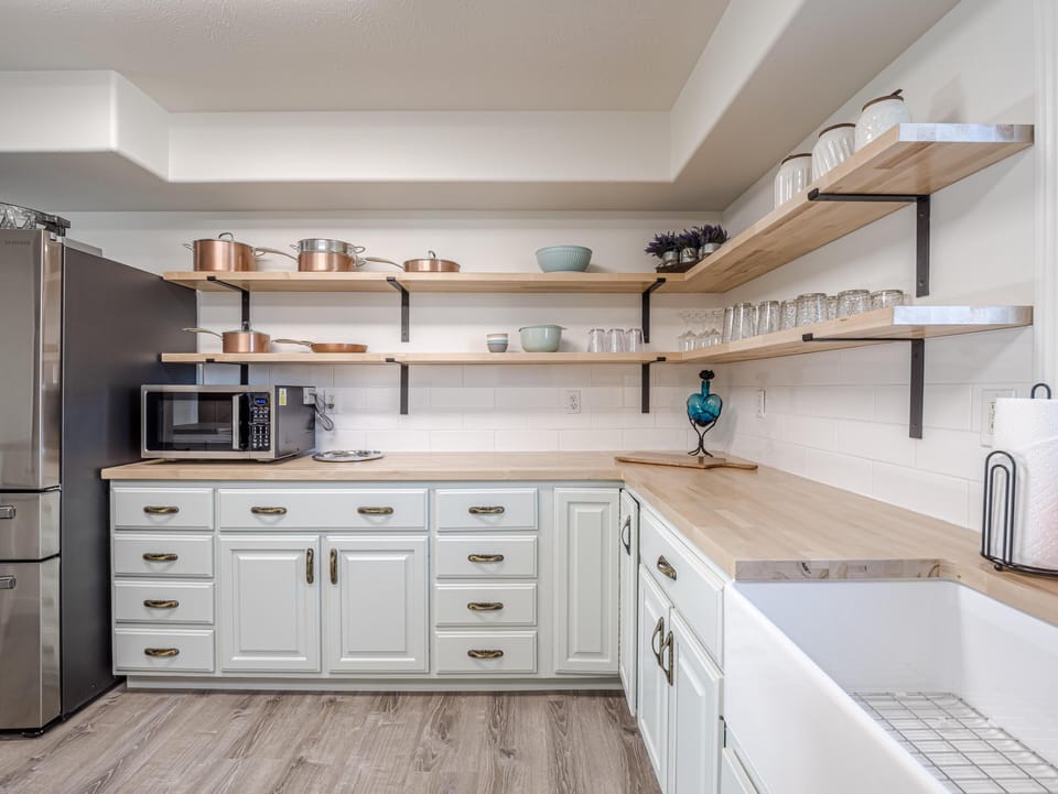 Bright and spotless—this kitchen is as fresh as it is functional.