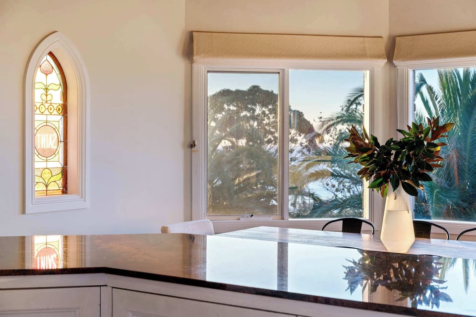 Views from the kitchen and dining area 