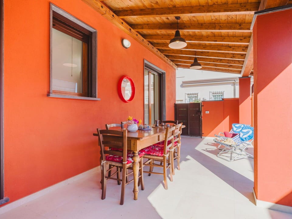 Red, Wood, Flooring, Interior Design, Floor, Ceiling, Furniture, Home, Door, Orange
