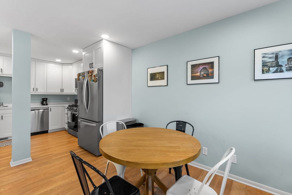 Open concept dining area