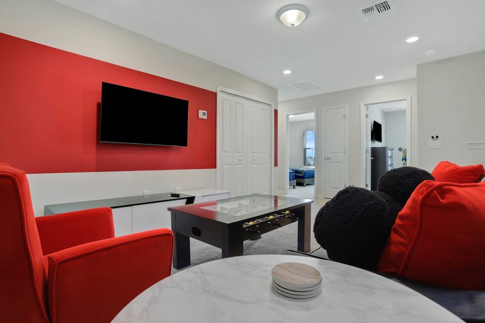 Loft with Foosball Table