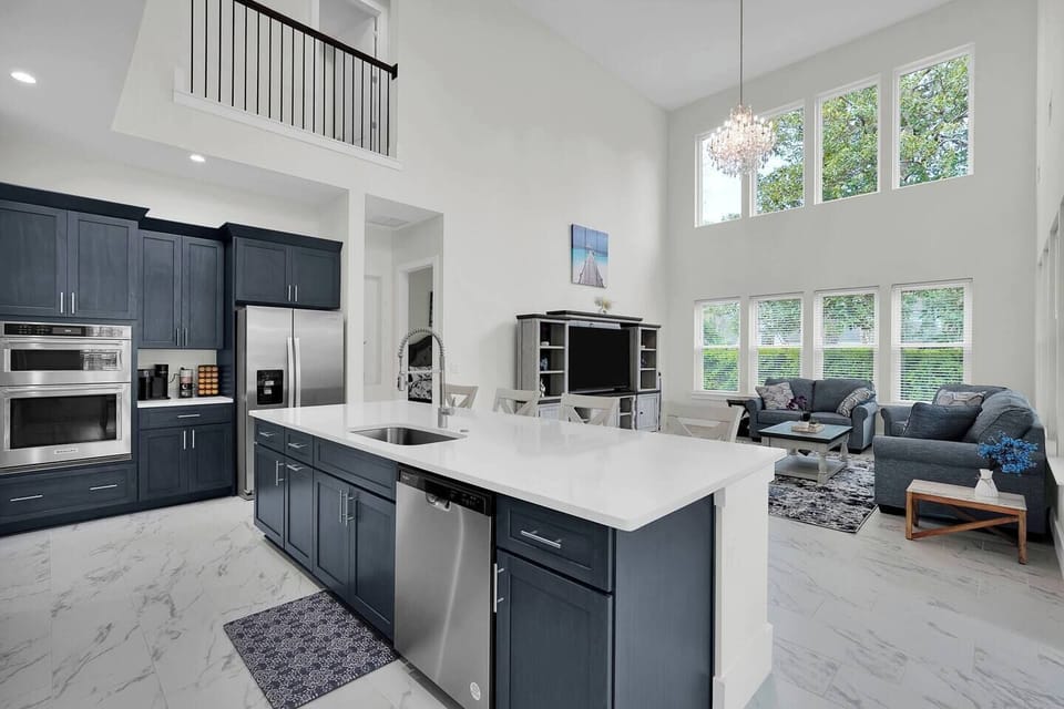 Step into a luxurious kitchen designed to inspiration culinary creations.