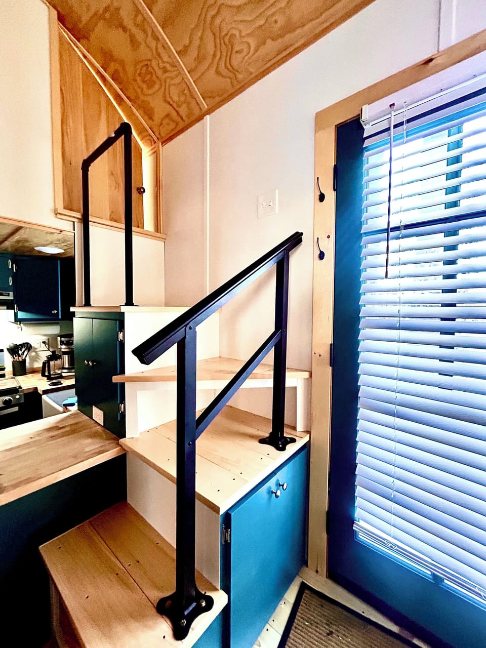 Stairs to enclosed loft