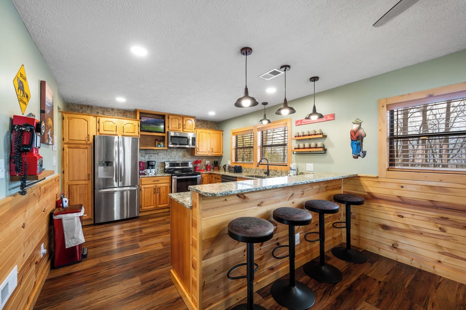 A fully stocked kitchen ready for your culinary adventures!