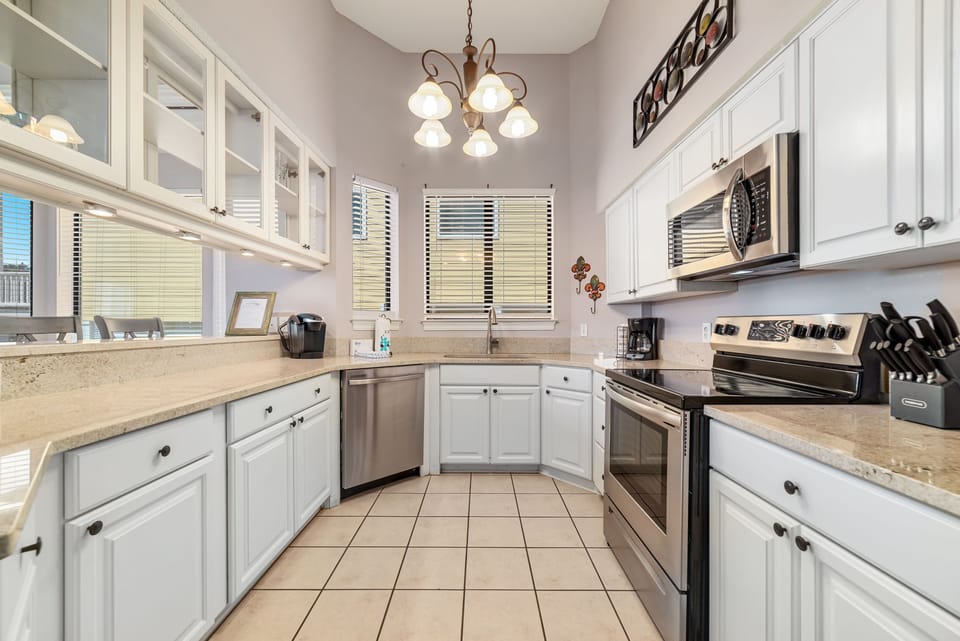Large kitchen for entertaining