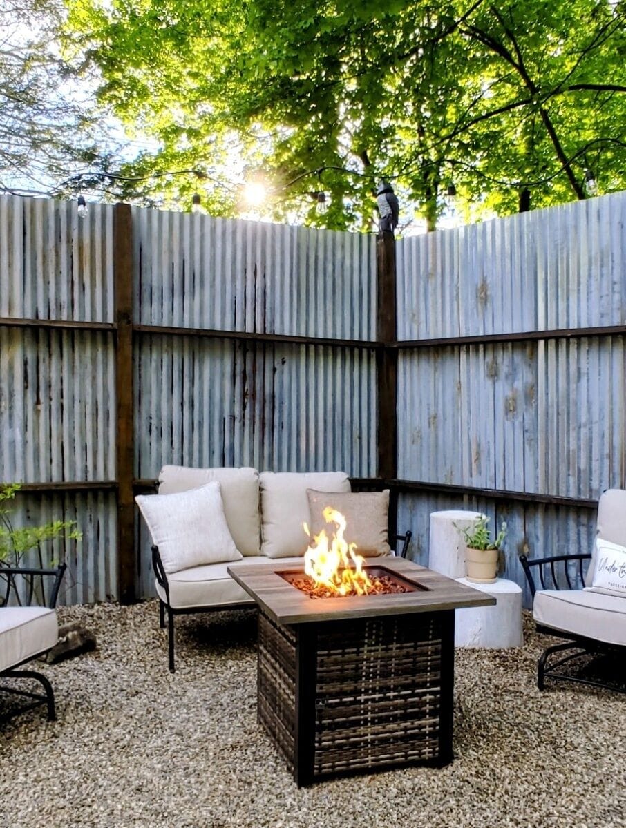 A glowing fire pit, crafted for slow evenings, quiet talks, and mindful moments