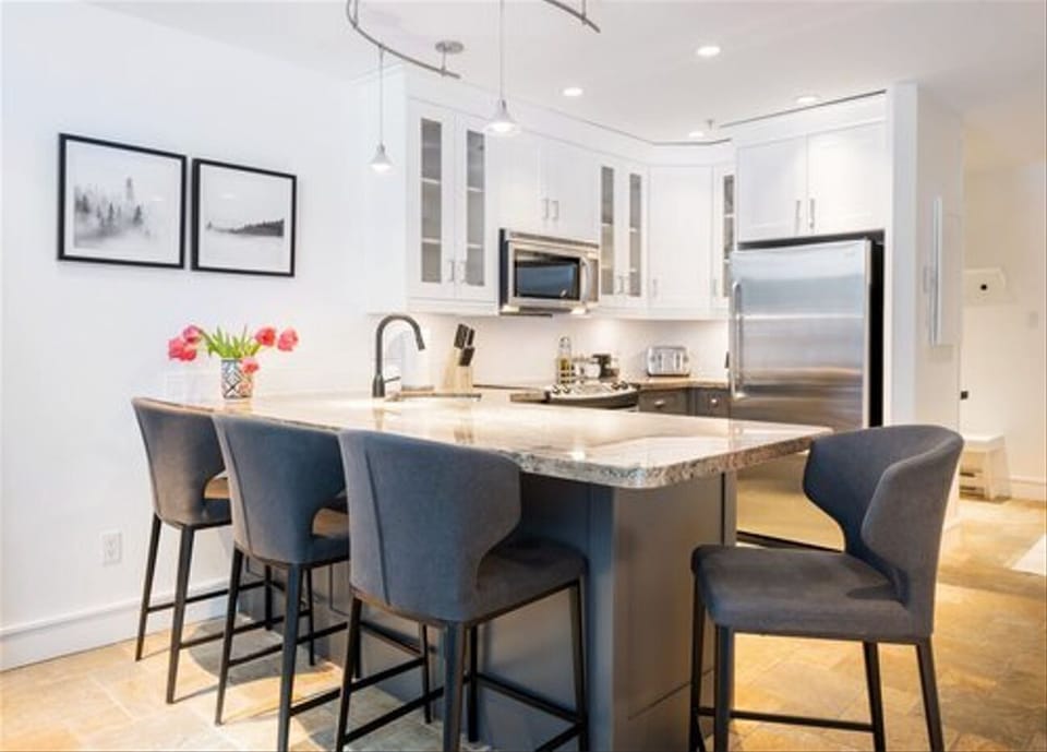 Dining and kitchen area
