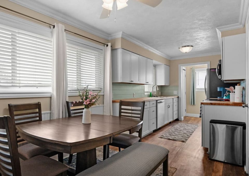 Dining space with full kitchen access