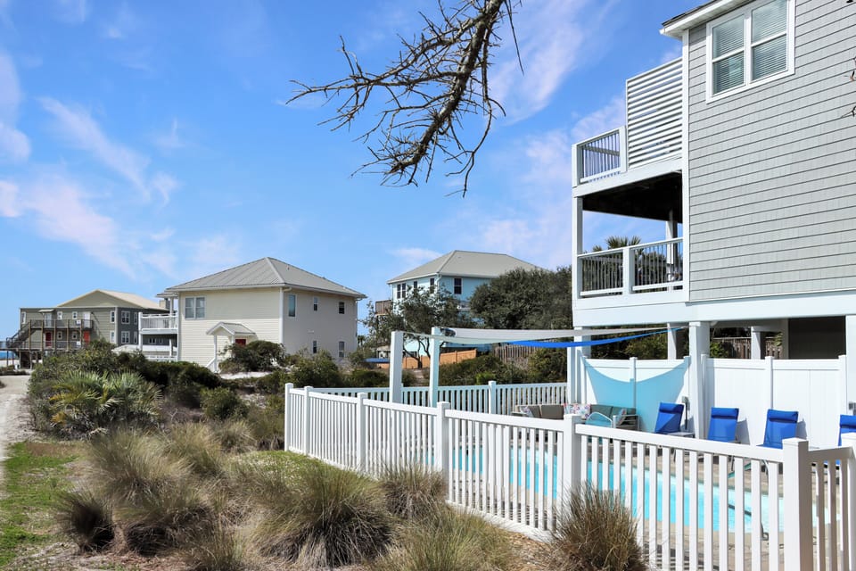 Private Pool with Beach Access Down Street