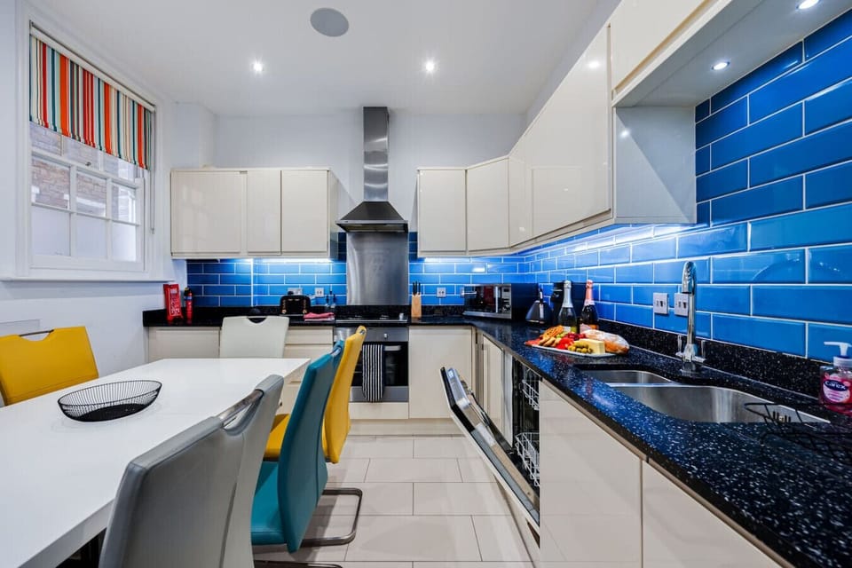 A fully equipped kitchen with everything you need to prepare a home cooked meal
