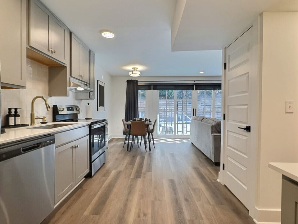 Open concept kitchen