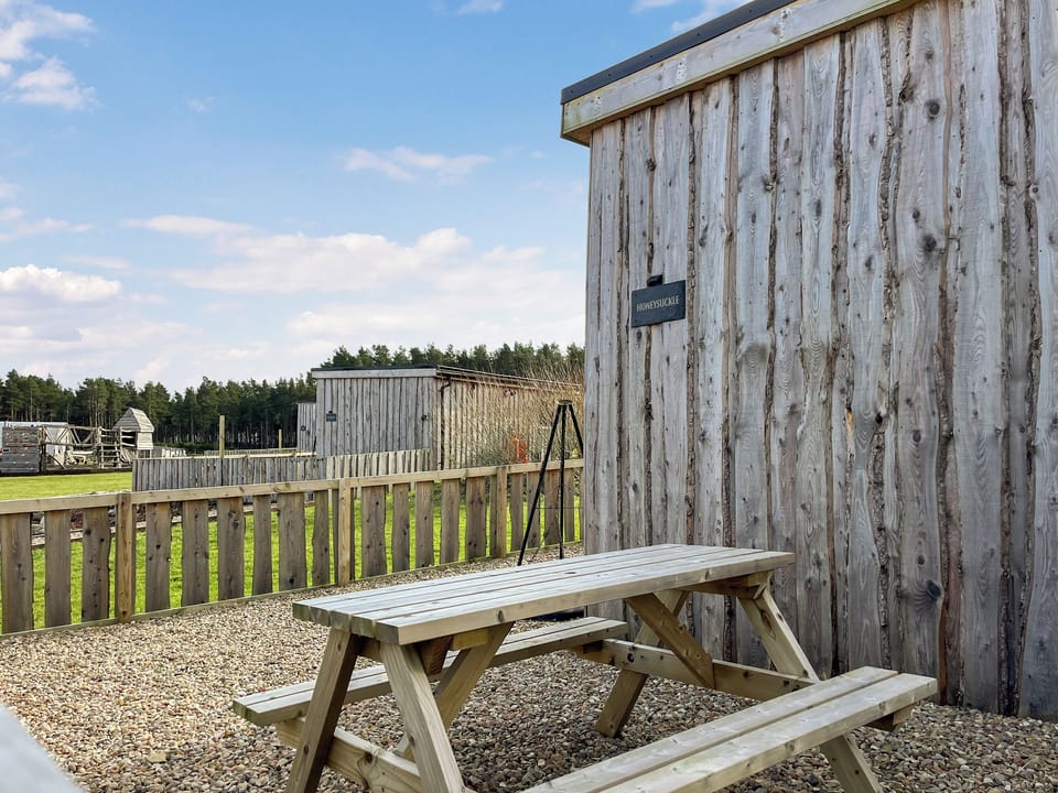 Exterior | Honeysuckle Bale Cabin - Straw Bale Cabins, Dallas