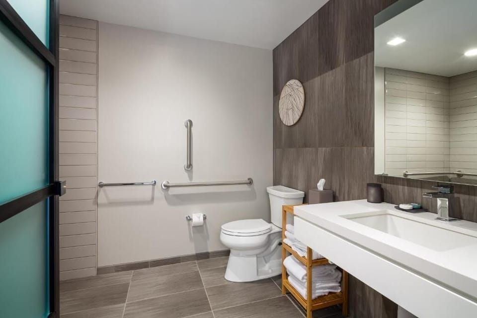 Refresh in a sleek bath with spa-like finishes.