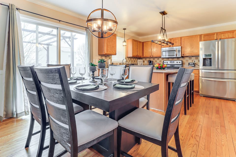 Kitchen & Dining Area | Central A/C & Heat | Keurig Coffee Maker