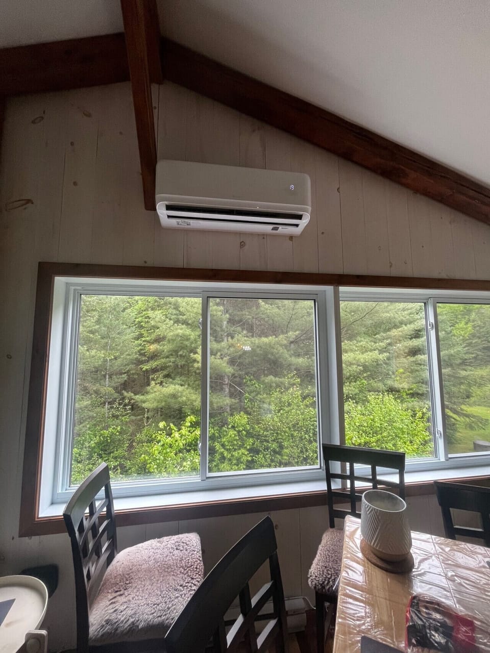 new heat pump with air conditioning