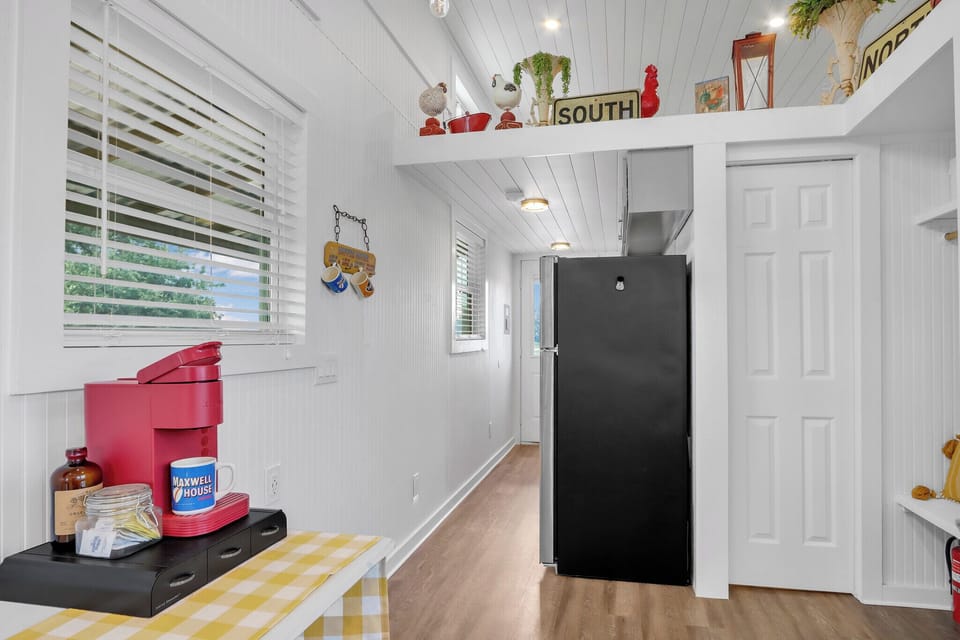 Coffee bar on the way to the kitchen