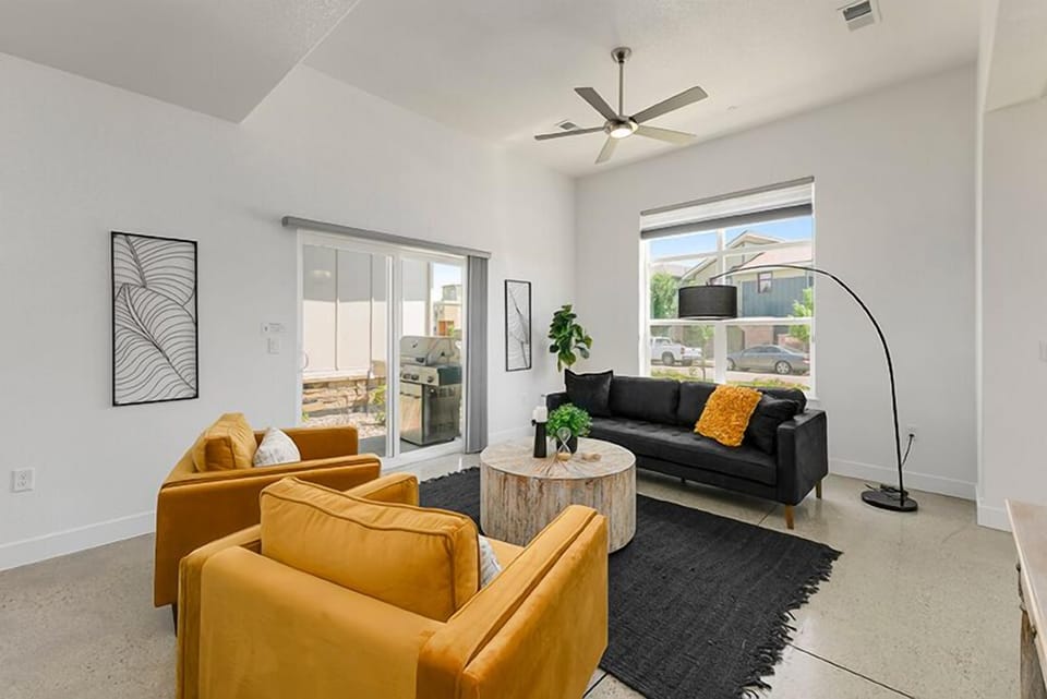 Unit D | Sunny Living Area with Smart TV