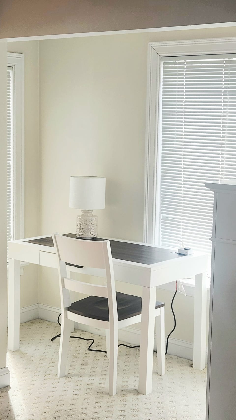 Desk space in master bedroom.