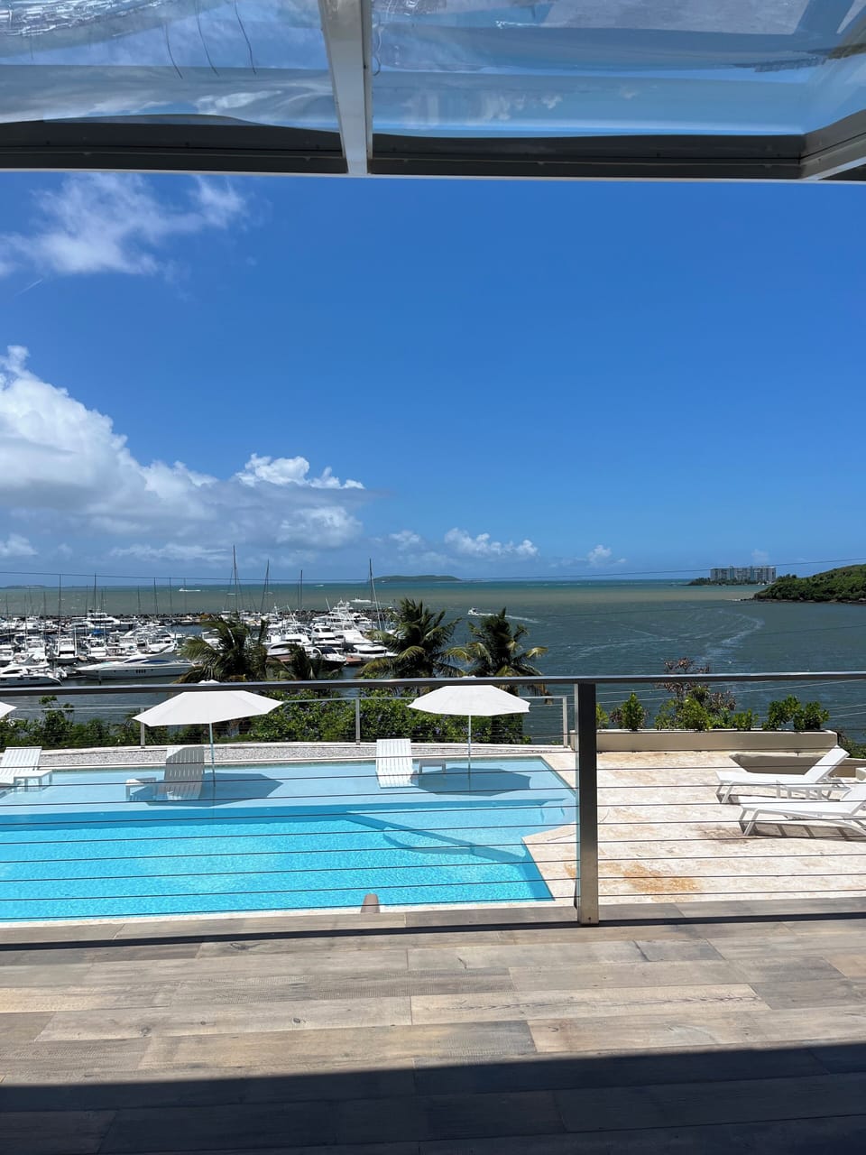 Your view is Palomino Island and in the back you see Culebra Island
