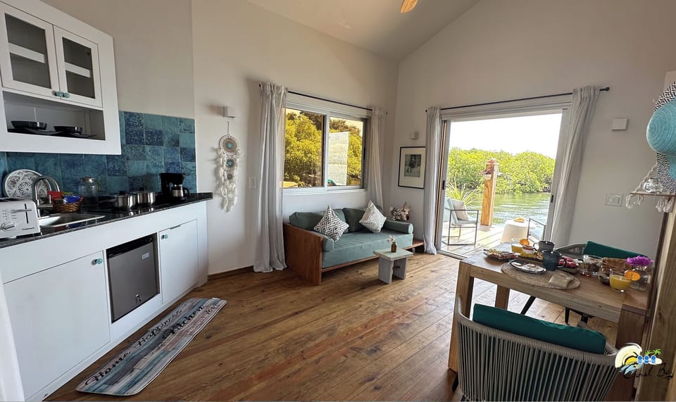 Living room with kitchenette