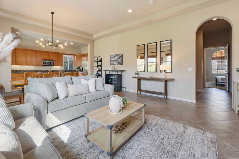 Living room designed for comfort and relaxation after a full day.