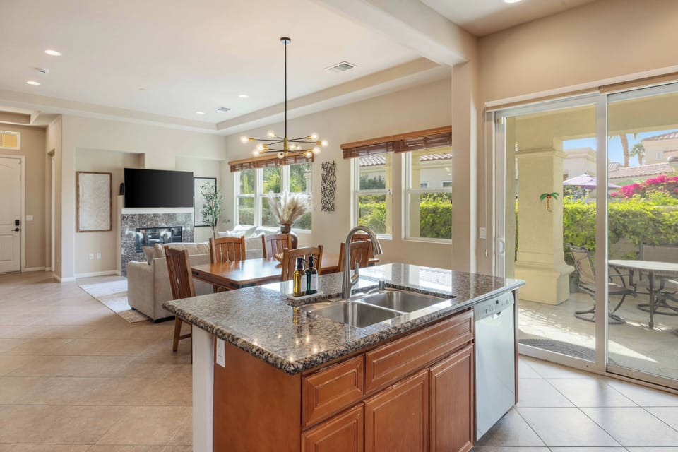 A fully stocked kitchen ready for all your home-cooking needs.