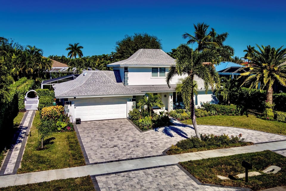 Driveway and sideway pool walk