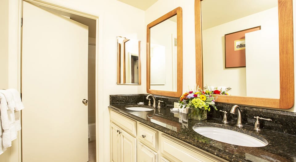 Refresh at the double vanity with bright, easy mornings.