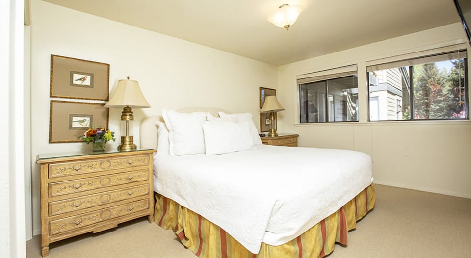 Sink into fresh bedding and enjoy a quiet night in.
