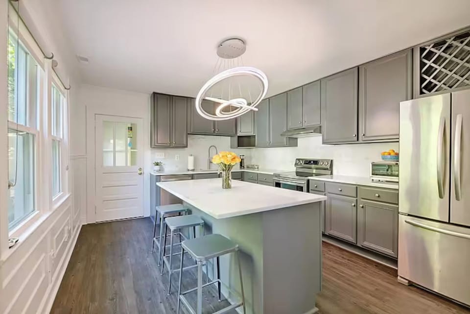 The kitchen has been completely updated with no detail spared.