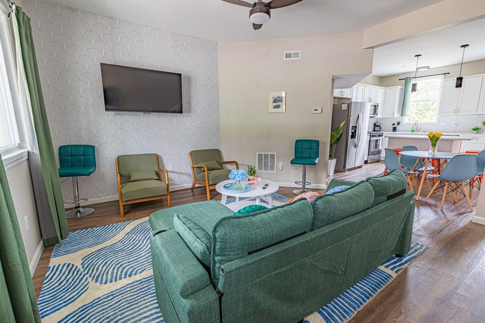 Comfortable lounge designed for relaxing and spending time together.