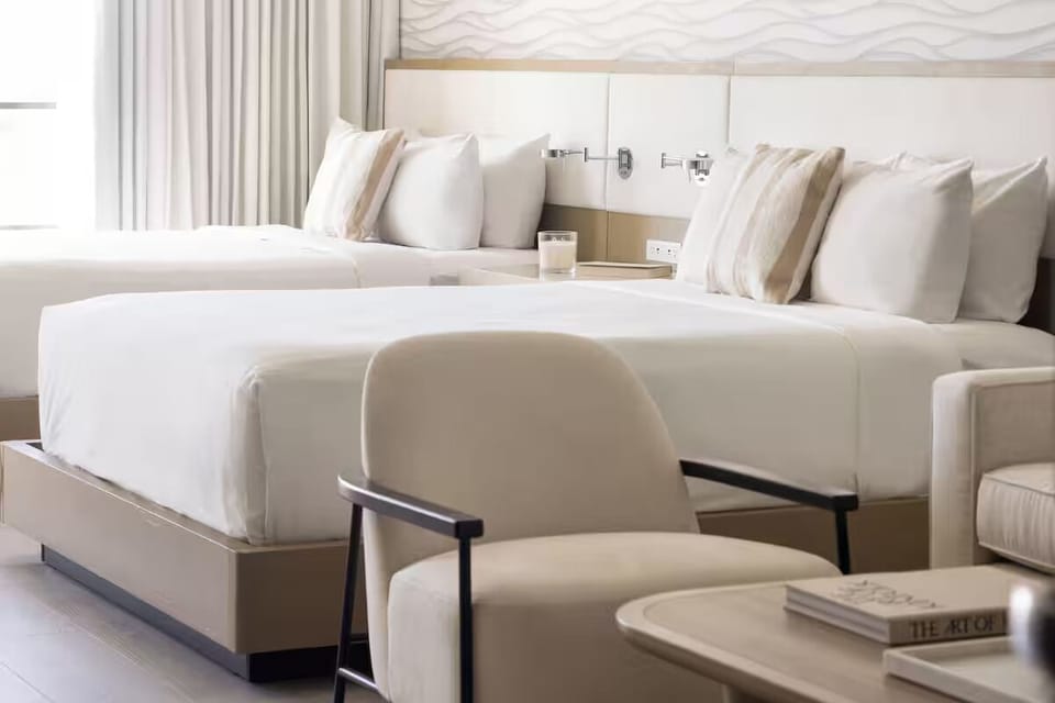 Relax in a bright double-bed layout made for easy comfort.