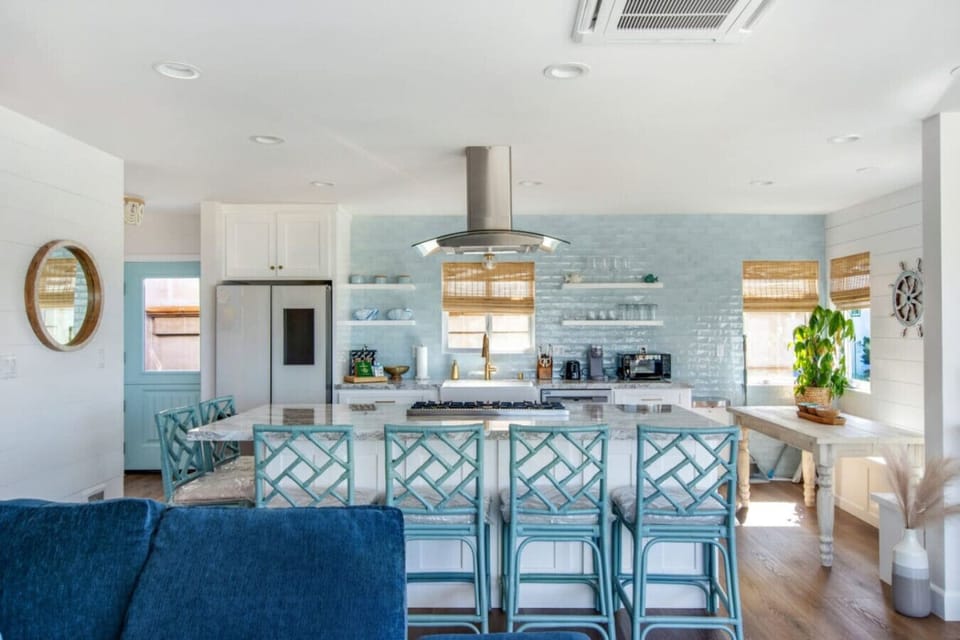 Open to the living space for optimal light and views