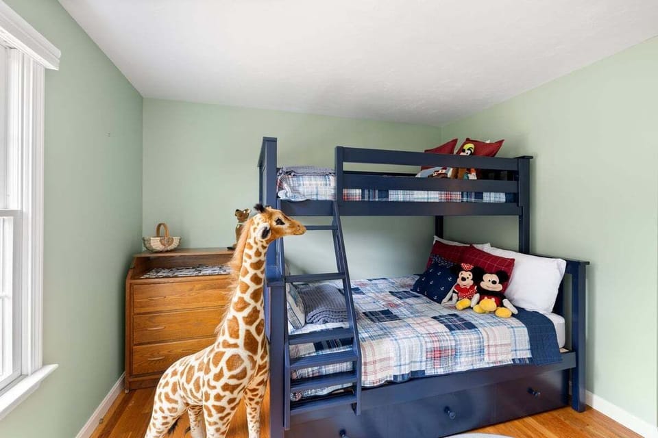 Kids room with Pyramid bed (twin/full) plus trundle bed.